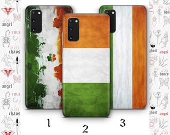 Irish Flag 1 Phone Case Cover For MANY VARIOUS Samsung Galaxy Models Flag Of Ireland Tricolor Green White Orange Republic