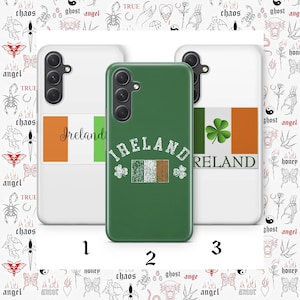 Irish Flag Phone Case Cover For Samsung A14 A15 A16 A17 A25 A26 A33 A34 A35 A36 A53 A54 A55 A56 A72 A73 + More Models Flag Of Ireland B2