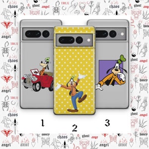 Goofy 3 Telefoon Case Cover Voor Google Pixel 6 6A 7 7A 8 8A 9 9A Pro XL Modellen Disney Cartoon Hond Karakter Goof Grappige Comics Doggy Pluto