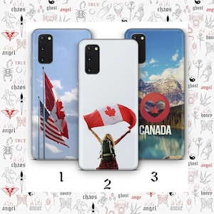 Canadian Flag 2 Phone Case Cover For Samsung Galaxy S20 S21 S22 S23 S24 FE S25 Plus Ultra Models Canada Flag Maple Leaf White Red Strong