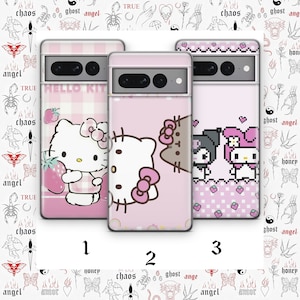 Hello Kitty K8 Phone Case Cover For Google Pixel 6 6A 7 7A 8 8A 9 9A Pro XL Models Japan Japanese Kitty White Cartoon Character Kitten