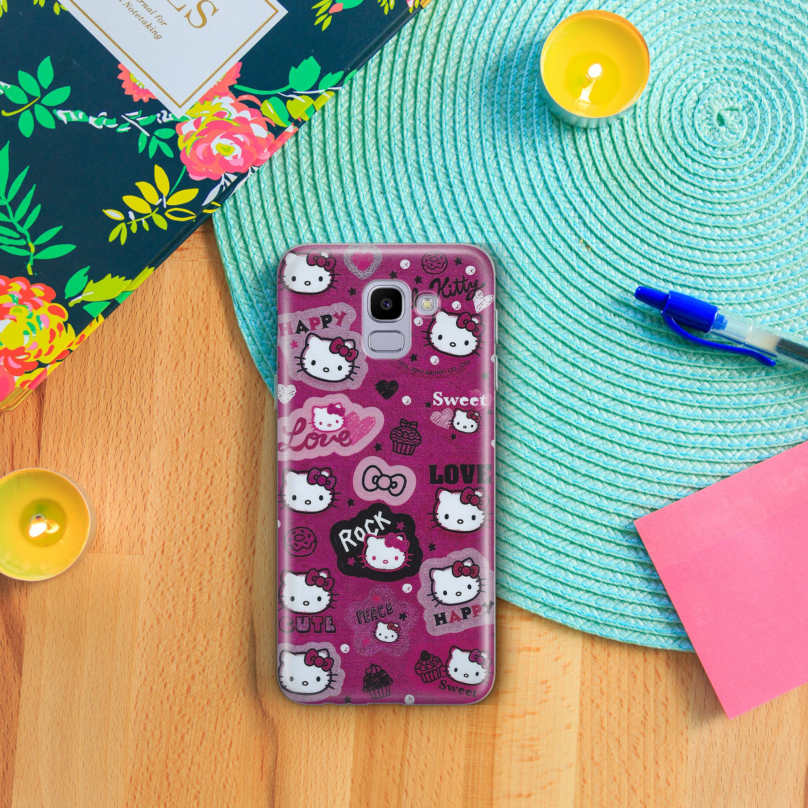 Hello Kitty K2 Phone Case Cover for Samsung Galaxy A3 A5 A6 A7 A8