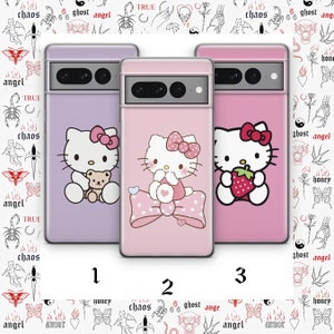 Hello Kitty K1 Phone Case Cover For Google Pixel 6 6A 7 7A 8 8A 9 9A Pro XL Models Japan Japanese Kitty White Cartoon Character Kitten