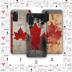 Canadian Flag 6 Phone Case Cover For MANY VARIOUS Samsung Galaxy Models Canada Flag Maple Leaf White Red Beautiful Strong