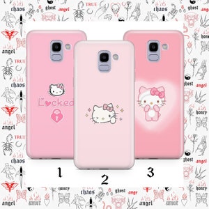 Hello Kitty K5 Telefoon Case Cover Voor Samsung Galaxy A3 A5 A6 A7 A8 J3 J5 J6 J7 Modellen Japan Japanse Kitty Witte Stripfiguur Kitten