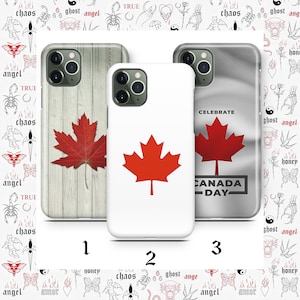 Canadian Flag 8 Phone Case Cover For Apple iPhone 11 12 13 14 15 16 PRO PLuS MiNI MAX Models Canada Flag Maple Leaf White Red Beautiful