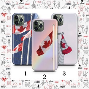Canadian Flag 1 Phone Case Cover For Apple iPhone 11 12 13 14 15 16 PRO PLuS MiNI MAX Models Canada Flag Maple Leaf White Red Beautiful