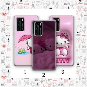 Funda de teléfono Hello Kitty K9 para Huawei P9 P10 P20 P30 P40 Lite PRO Plus LG G5 G6 Modelos Japón Gatito japonés Personaje de dibujos animados Gato blanco