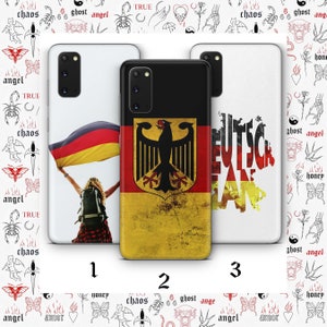 German Flag 2 Phone Case Cover For MANY VARIOUS Samsung Galaxy Models Germany Flag Deutsche Flagge Country Flag Deutschland