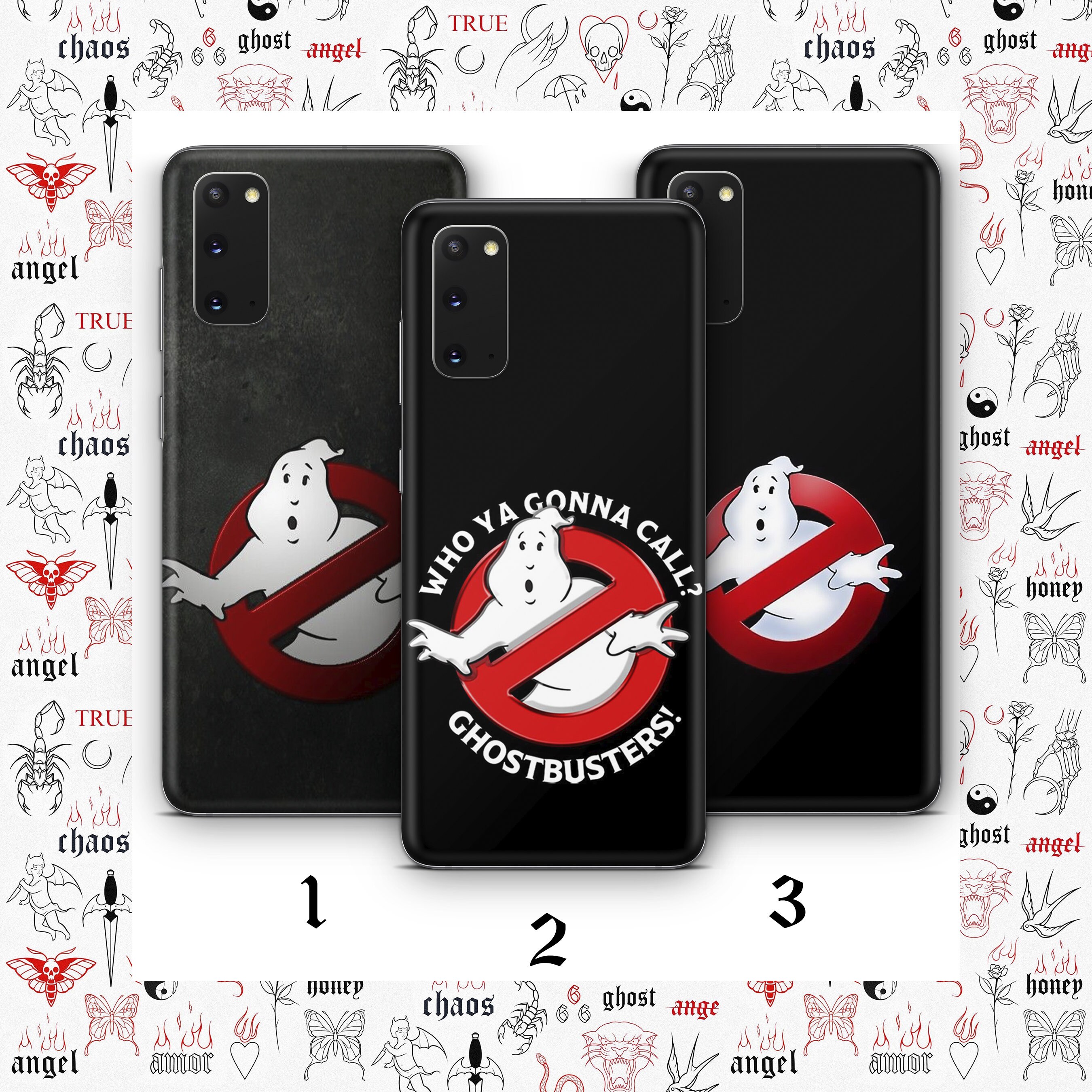 Ghostbusters 7 Phone Case Cover For MANY VARIOUS Samsung Galaxy Models American Supernatural Movie Cartoon Ghost Scary