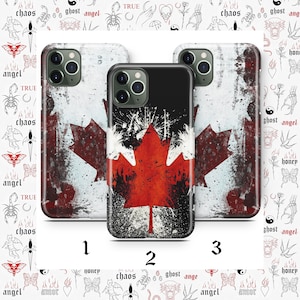 Kanadische Flagge 3 Telefon Fall Abdeckung für Apple iPhone 11 12 13 14 15 16 PRO PLUS MiNI MAX Modelle Kanada Flagge Ahornblatt weiß rot schön