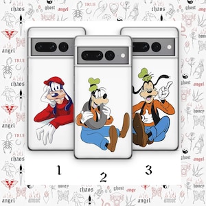 Goofy 7 Handy Hülle Hülle Für Google Pixel 6 6A 7 7A 8 8A 9 9A Pro XL Modelle Disney Cartoon Hund Charakter Goof Lustige Comics Doggy Pluto