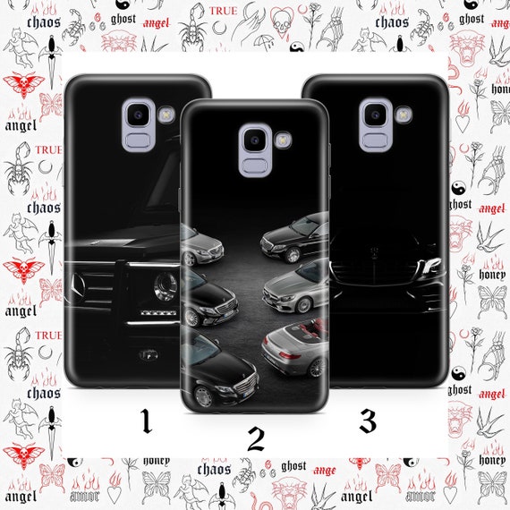 German Car Merc Handytasche Für Samsung Galaxy A3 A5 A6 A7 A8 J3