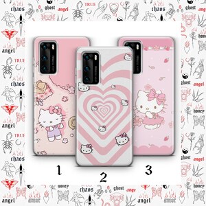 Funda de teléfono Hello Kitty K3 para Huawei P9 P10 P20 P30 P40 Lite PRO Plus LG G5 G6 Modelos Japón Gatito japonés Personaje de dibujos animados Gato blanco