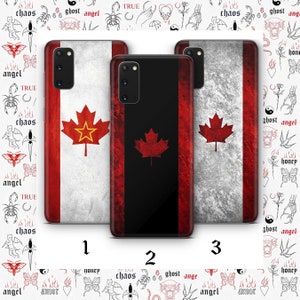 Canadian Flag 4 Phone Case Cover For Samsung Galaxy S20 S21 S22 S23 S24 FE S25 Plus Ultra Models Canada Flag Maple Leaf White Red Strong