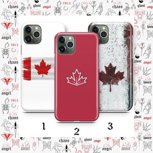Canadian Flag 7 Phone Case Cover For Apple iPhone 11 12 13 14 15 16 PRO PLuS MiNI MAX Models Canada Flag Maple Leaf White Red Beautiful