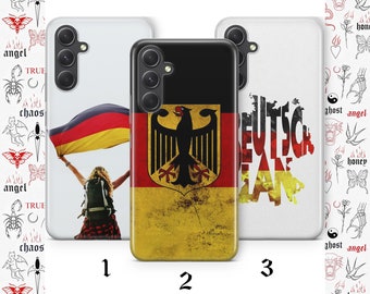 German Flag 2 Phone Case Cover For Samsung A13 A14 A15 A16 A25 A26 A33 A34 A35 A36 A53 A54 A55 A56 A72 A73 + More Models Germany Flag Flagg
