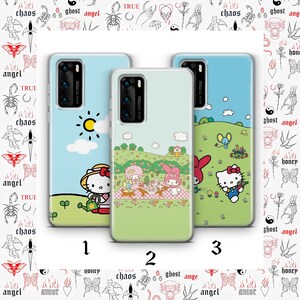Funda de teléfono Hello Kitty K4 para Huawei P9 P10 P20 P30 P40 Lite PRO Plus LG G5 G6 Modelos Japón Gatito japonés Personaje de dibujos animados Gato blanco