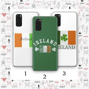 Irish Flag 2 Phone Case Cover For MANY VARIOUS Samsung Galaxy Models Flag Of Ireland Tricolor Green White Orange Republic