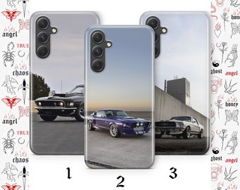 American Muscle Car 5 Phone Case Cover For Samsung A14 A15 A16 A17 A25 A26 A33 A34 A35 A36 A53 A54 A55 A56 A72 A73 + More Models USA Car