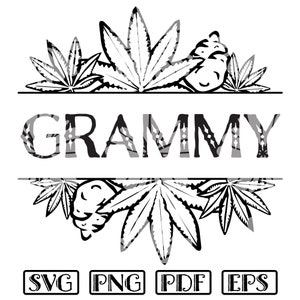 Weed Grammy svg, Cannabis Loving Grandma pdf, 4/20 Oma png, Marijuana Muttertag/Großelterntag eps, Grammy Insignia druckbare Datei