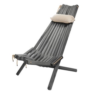 Garden Lounger Wooden Folding Armchair Folding Comfortable for Patio Garden Bild 8