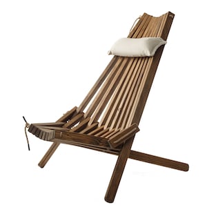 Garden Lounger Wooden Folding Armchair Folding Comfortable for Patio Garden Bild 9