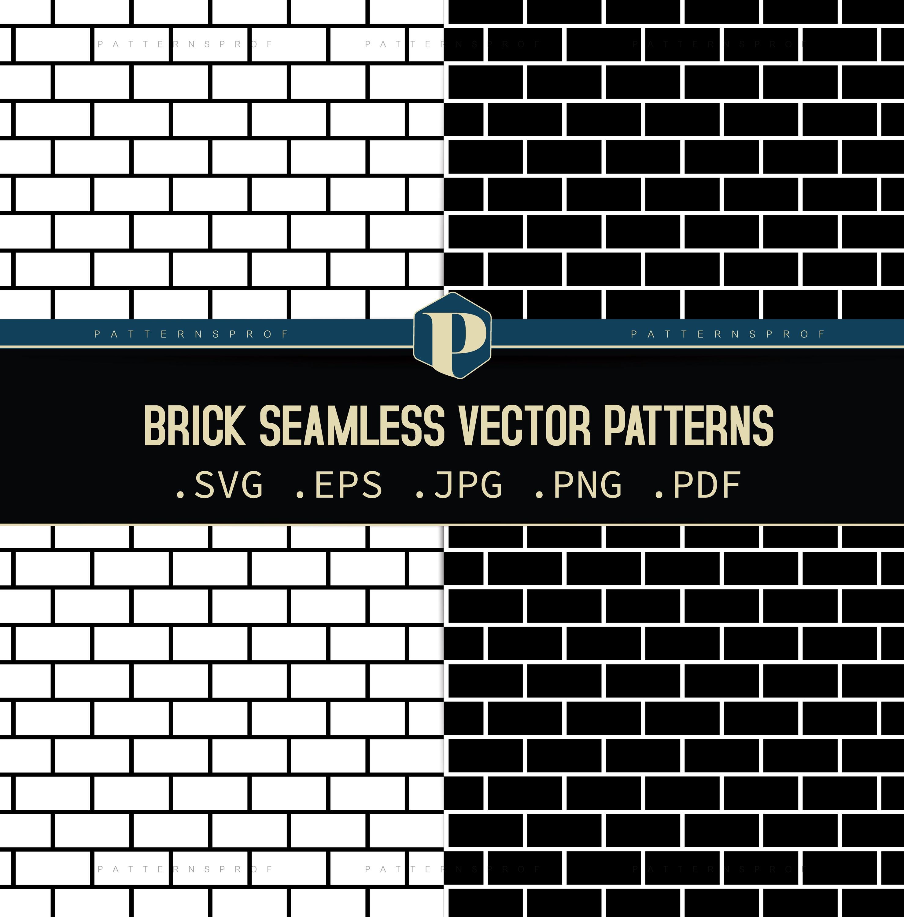 Brick Seamless Patterns, Editable File, Digital Download - Etsy