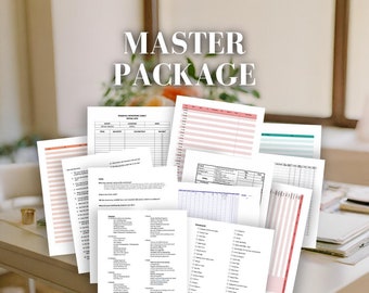 Ultimate Wedding Planning Master Package - 40 Essential Digital Files for Your Dream Wedding!