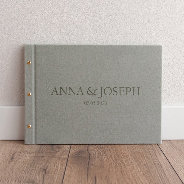 Wedding Album, Personalized Photo Guest Book, Instax Wedding Book, Photo Booth Album, Slip In Photo Album
