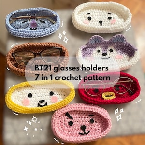 BT21 Eyeglasses holders - crochet pattern