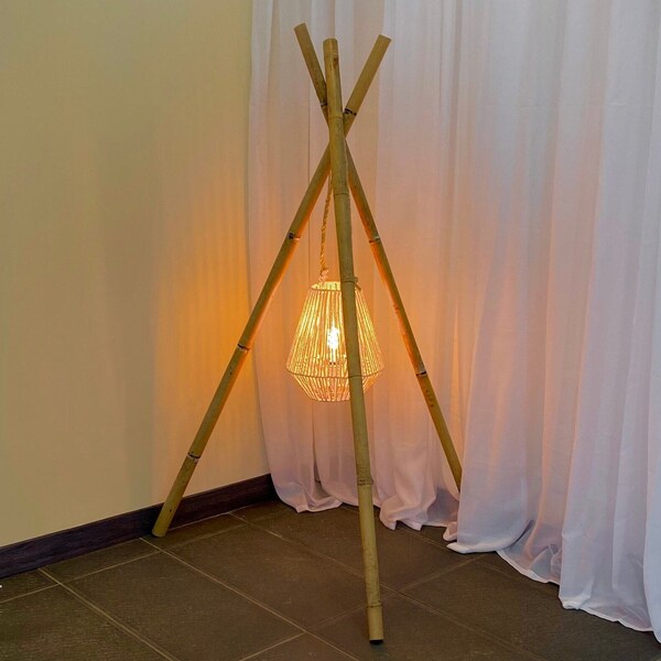 Luminaire bambou