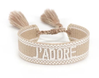 Customized Bohemian Knitted Bracelet with Personalized Embroidery - JADORE Fashion Statement
