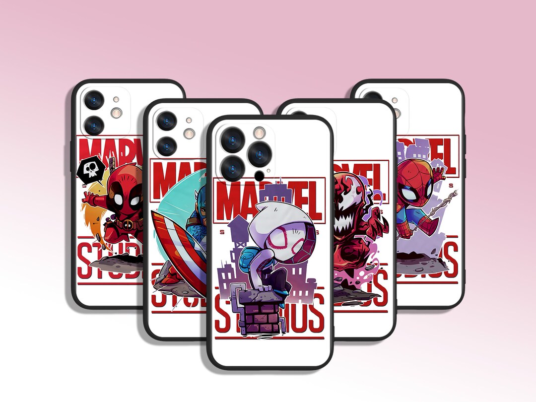 Superhero Avengers Cartoon Art Phone Case for iPhone 8 11 12 13 14 15 ...