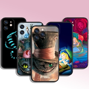 Etui na telefon z Alicją w Krainie Czarów z kreskówek na iPhone 8 11 12 13 14 15 XS XR Plus Pro Max / na Samsung Galaxy Note Ultra S24 S23 S10 A14 A13