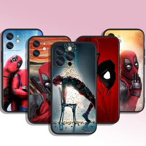Superheld Deadpool Art Handyhülle für iPhone 7 8 11 12 13 14 15 XS XR Plus Pro Max / für Samsung Galaxy Note Ultra S24 S23 S10 A14 A13