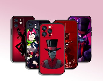 Cartoon Vampire Art Handy Hülle für iPhone 7 8 11 12 13 14 15 XS XR Plus Pro Max / für Samsung Galaxy Note Ultra S24 S23 S10 A14 A13