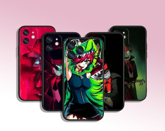 Cartoon Vampire Art Handy Hülle für iPhone 7 8 11 12 13 14 15 XS XR Plus Pro Max / für Samsung Galaxy Note Ultra S24 S23 S10 A14 A13