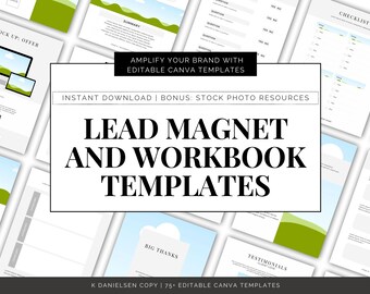 Workbook Template Lead Magnet Template Workbook Pages Course Workbook Template Canva Template Canva Workbook Template Canva Lead Magnet