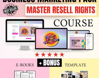 Course with passive income / Master MRR Resale Rights / 100% Profits / Course Marketing Business / Course Pack