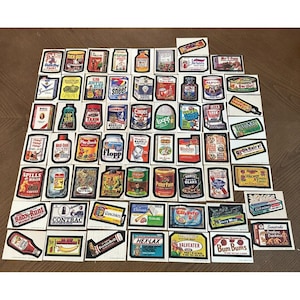 Vintage TOPPS Wacky Packs Lot of 60 Stickers EXCELLENT Condition