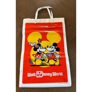 Walt Disney World Shopping Bag Tote Sack Mickey Minnie Mouse Vintage Bild 2