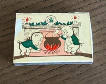 Bill's Barbeque Match Box With Green Matches Richmond Virginia Christmas Roast