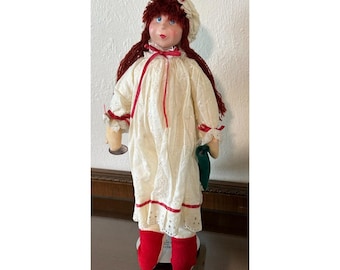 Heritage Mint Kurt Adler Marge Toner Tokerkins Christmas Pajama 17" Tall Doll