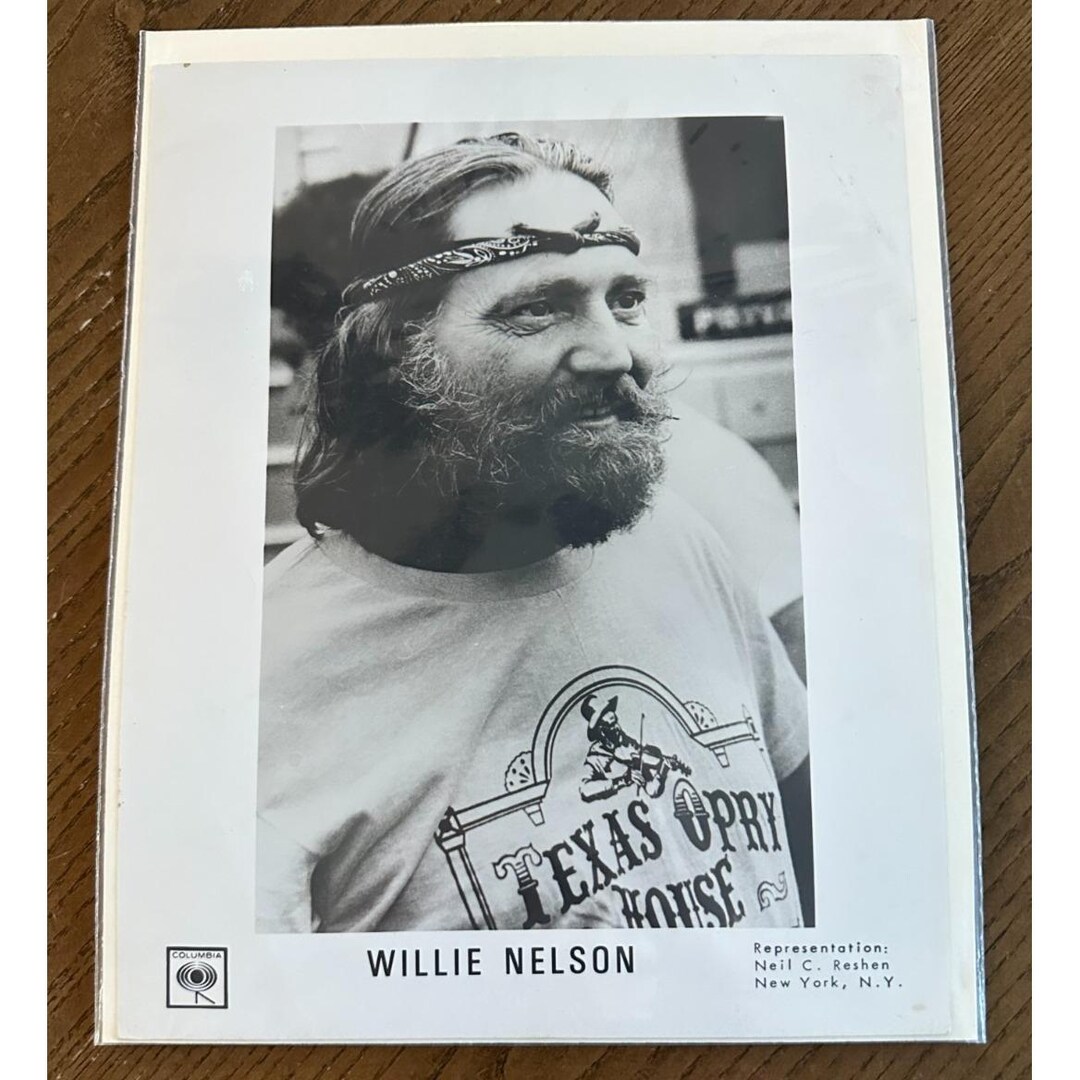 Vintage Willie Nelson Country Music Press 8'' X 10'' Photo Singer ...