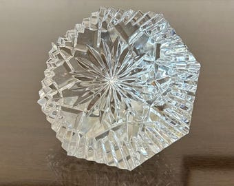 Waterford Faceted Crystal Diamond Pyramid Paperweight