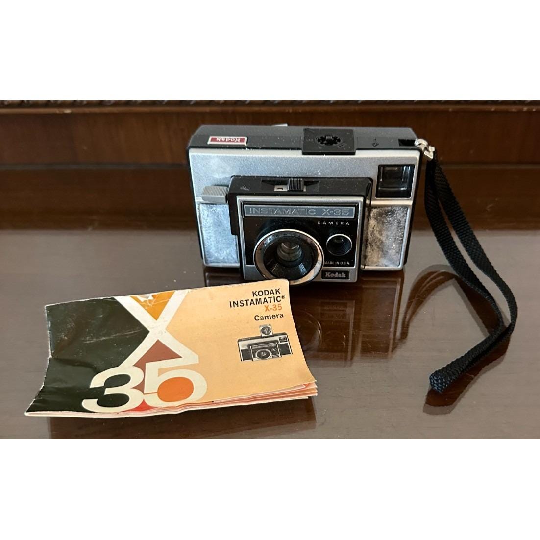 Vintage Kodak Instamatic X-35 Film Camera W/ Wrist Strap - Etsy