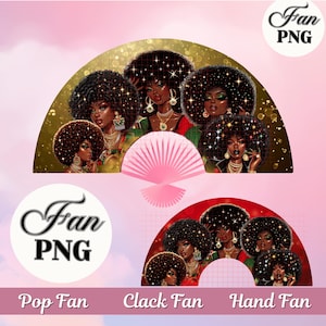 Clack Fan Hand Fan PNG Pop Fan Design Folding Fan Template Juneteenth Fan Image Event Party Dance Fan Design Hand Fan Clap Fan