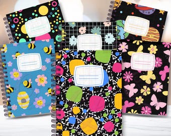 Notebook & Journal Cover Bundle | Editable Journal Cover Designs Google Drive Digital Download | Commercial Use