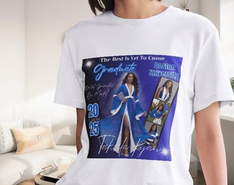 Graduation Bundle 2 Templates Blue Graduation 2025 Pillow Graduation Customizable PDF School T- Shirt Design Canva Editable Sublimation